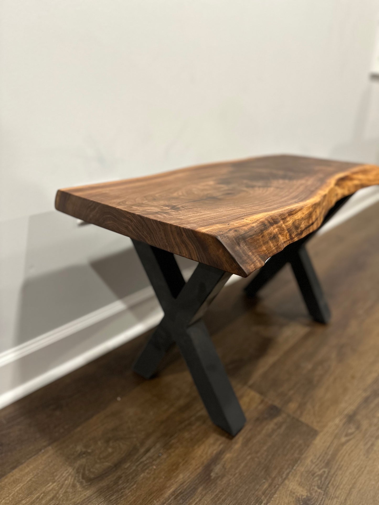 Walnut Live Edge Plant Stand