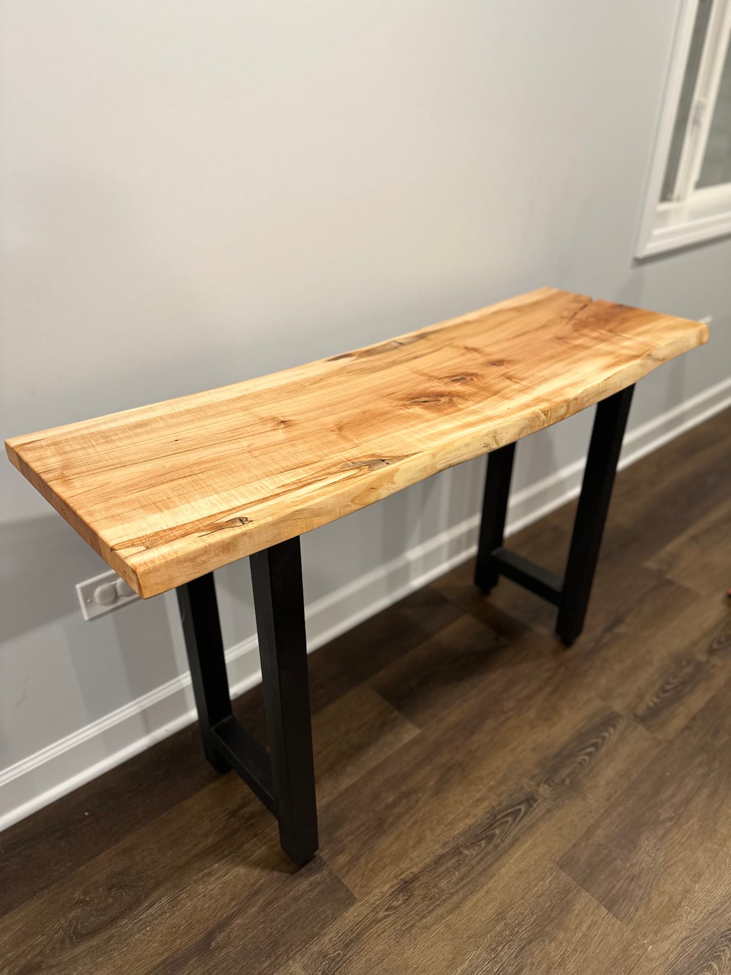 Maple Live Edge Entry Table
