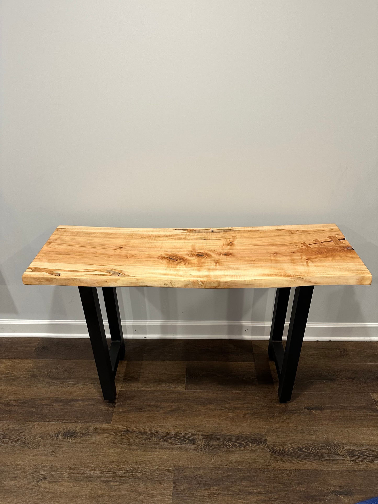 Maple Live Edge Entry Table