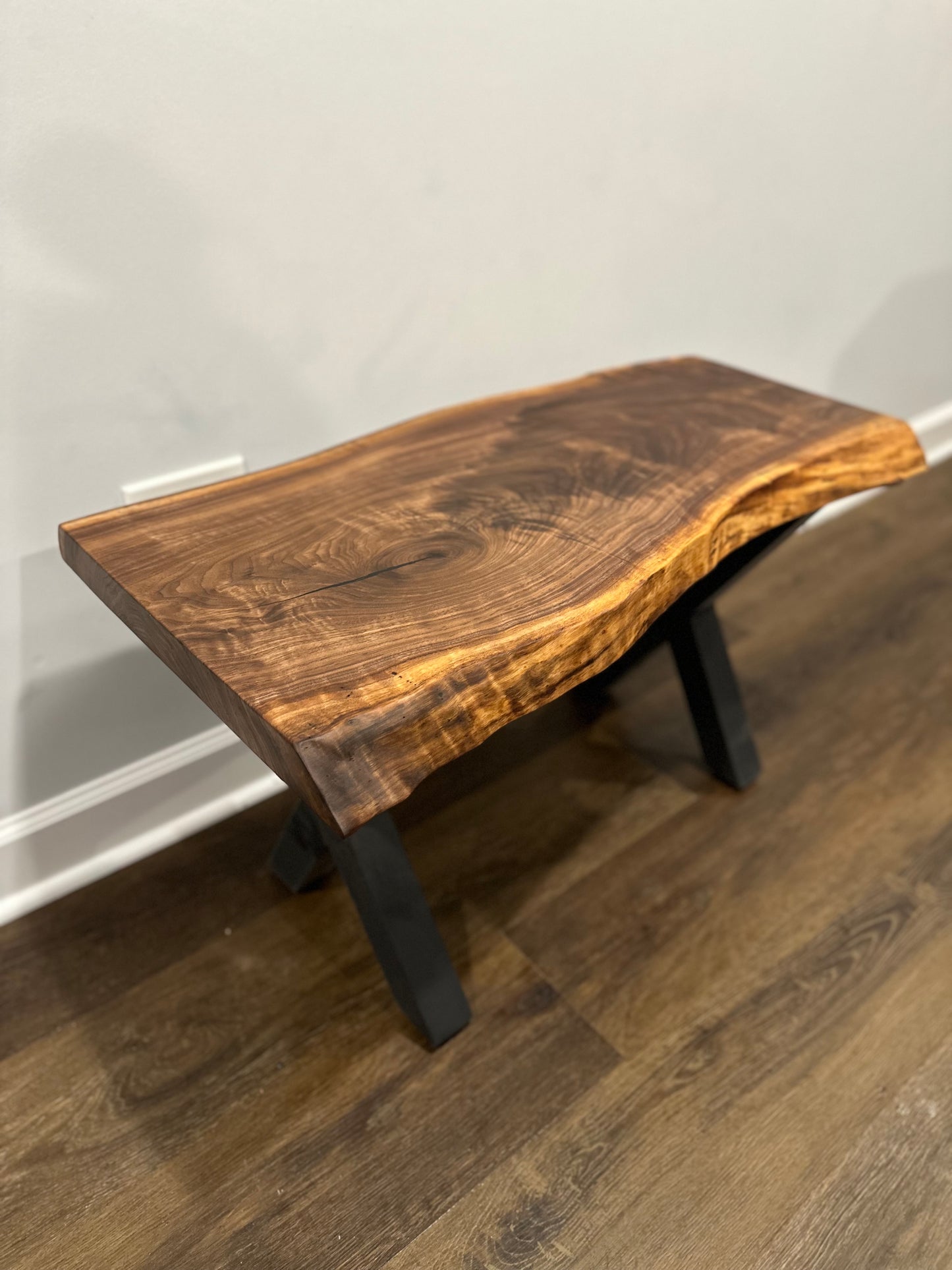 Walnut Live Edge Plant Stand