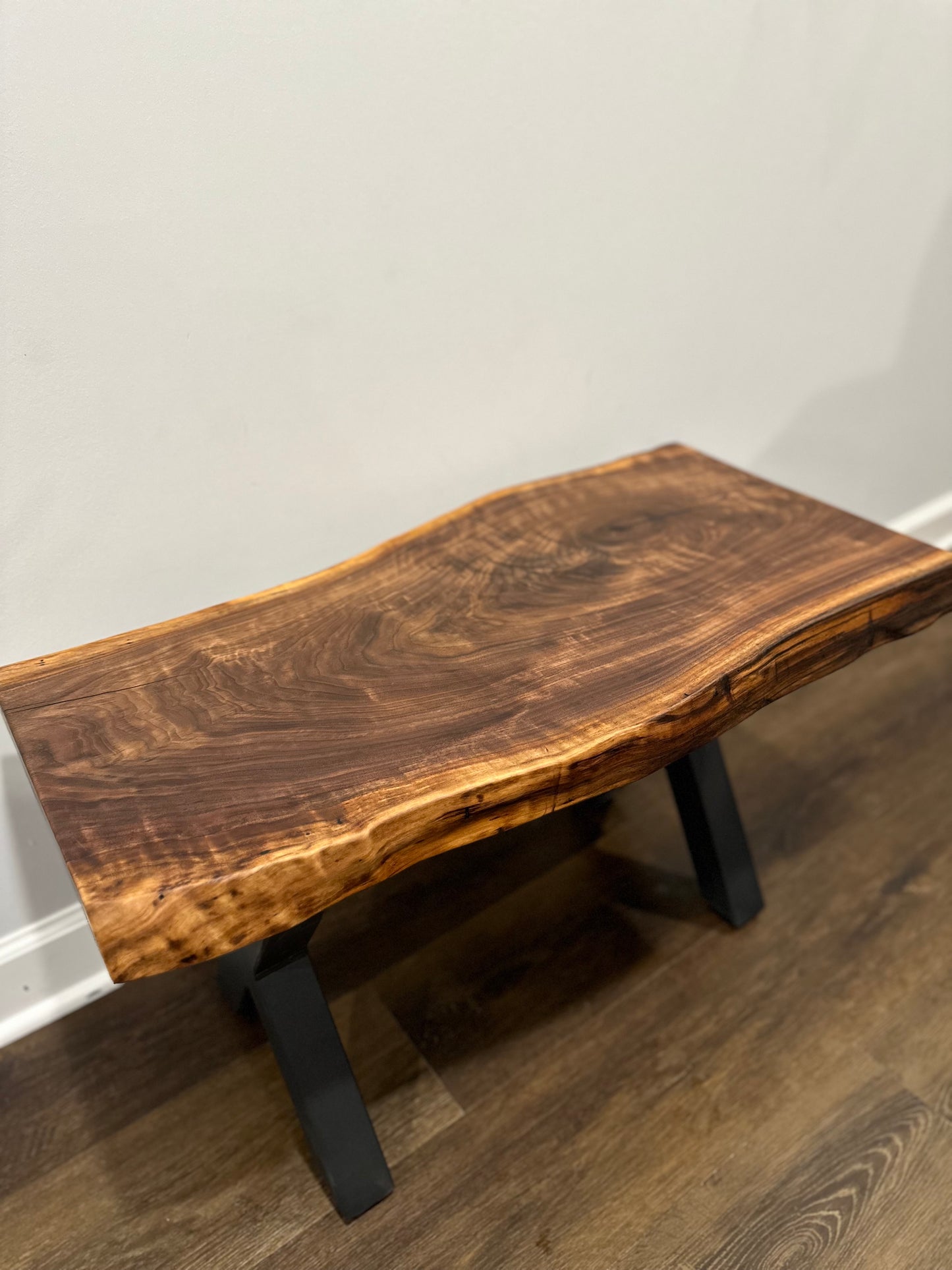 Walnut Live Edge Plant Stand
