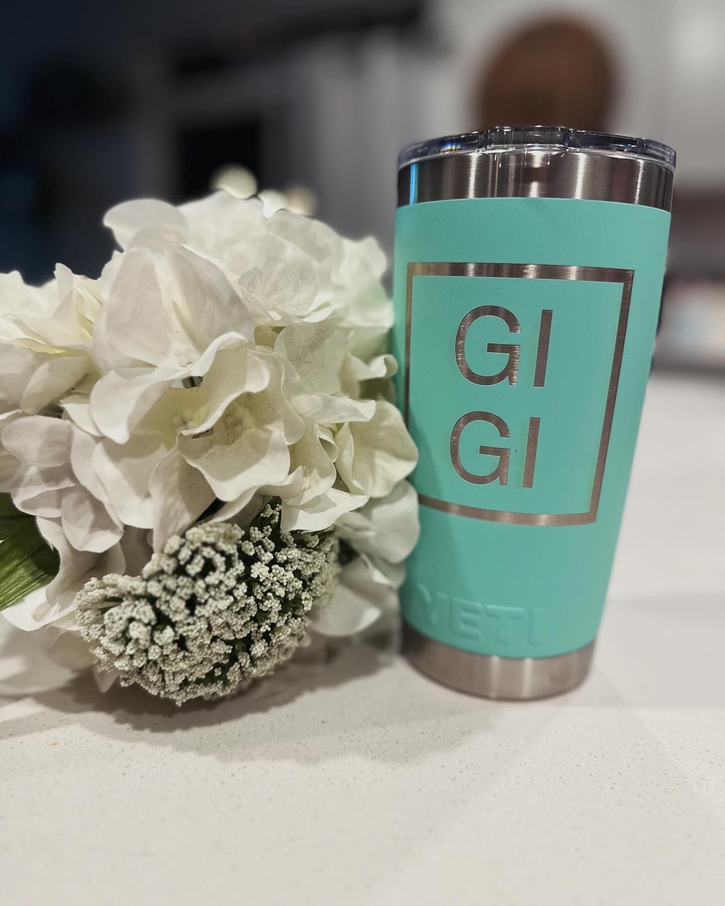 Laser Engraved 20oz Yeti Tumbler - Mama/ Mimi / Gigi