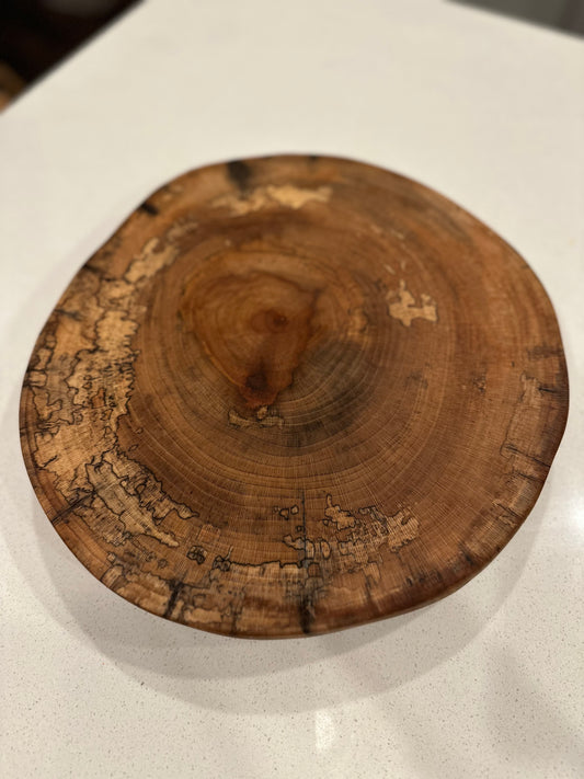 Round Spalted Sycamore Lazy Susan