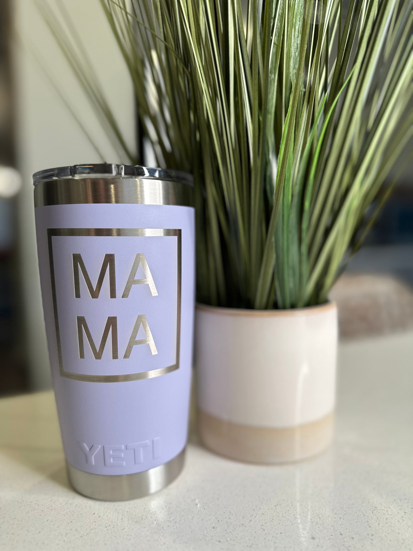 Laser Engraved 20oz Yeti Tumbler - Mama/ Mimi / Gigi