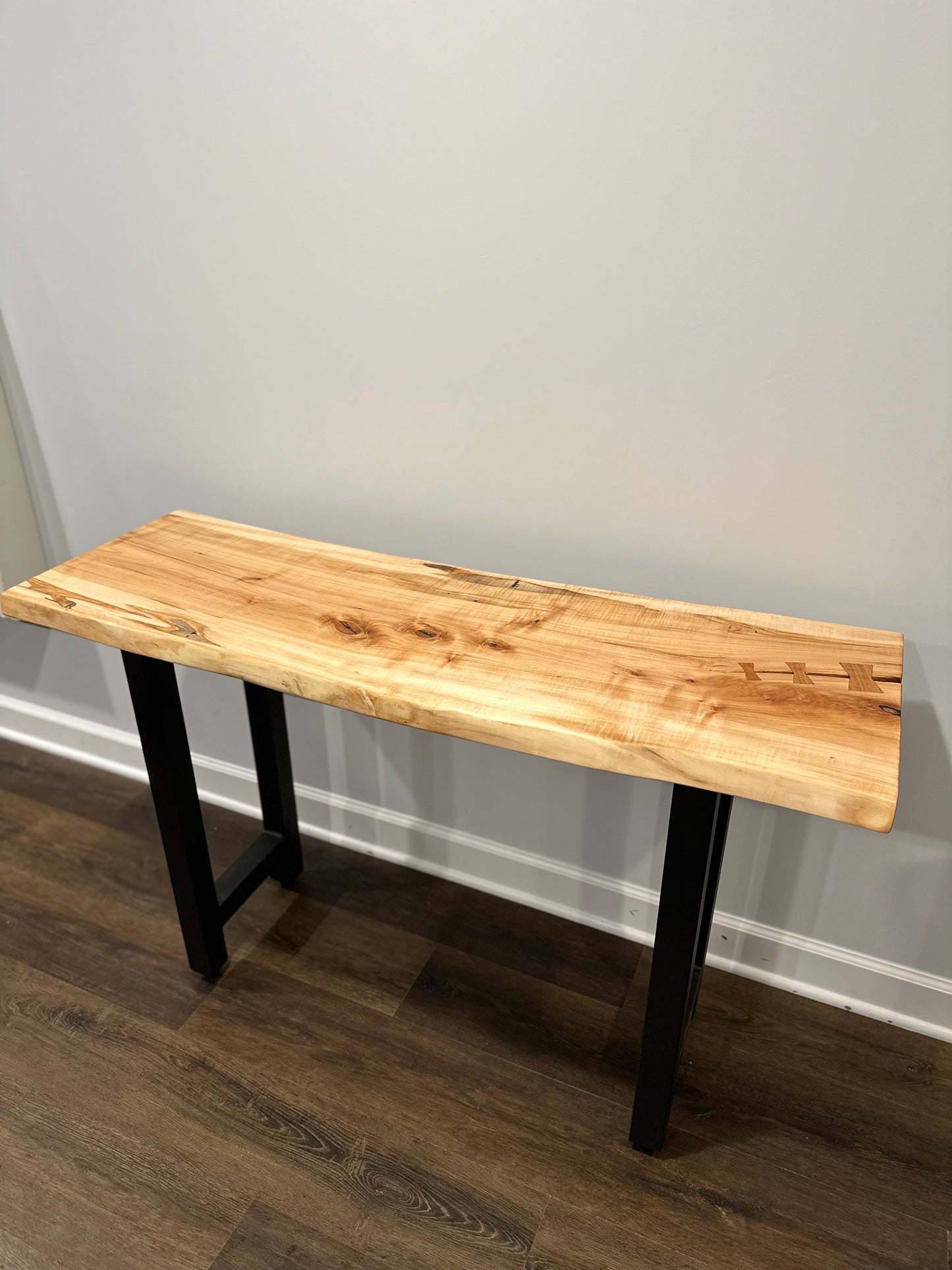 Maple Live Edge Entry Table