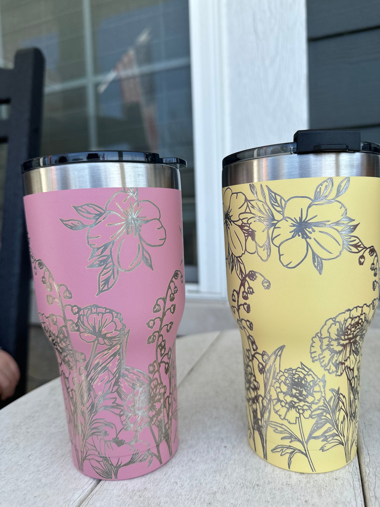 Rtic 20oz Tumbler- Floral Wrap Laser Engraved