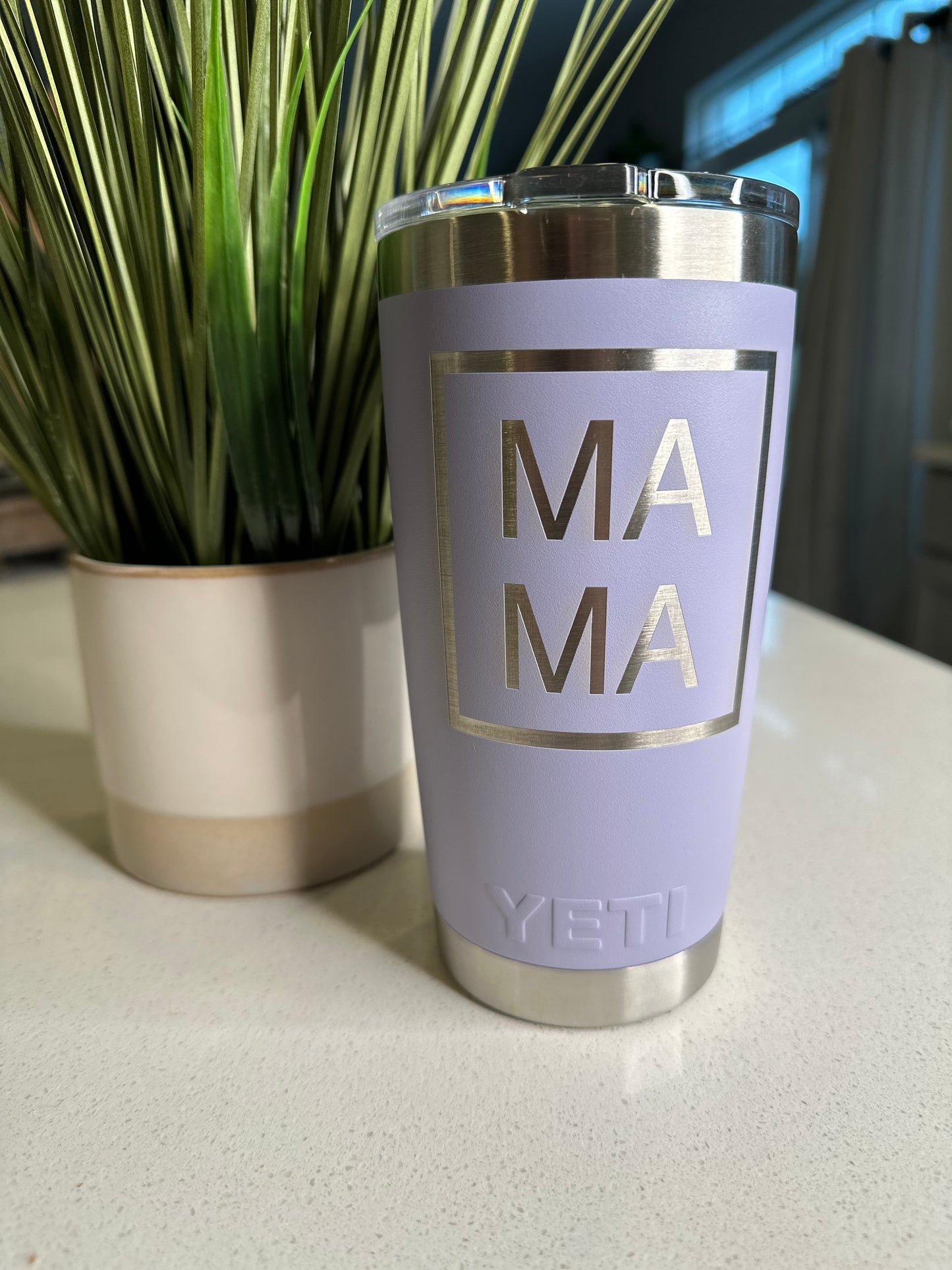 Laser Engraved 20oz Yeti Tumbler - Mama/ Mimi / Gigi