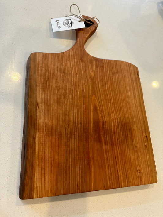 Live Edge Cherry Paddle Charcuterie Board