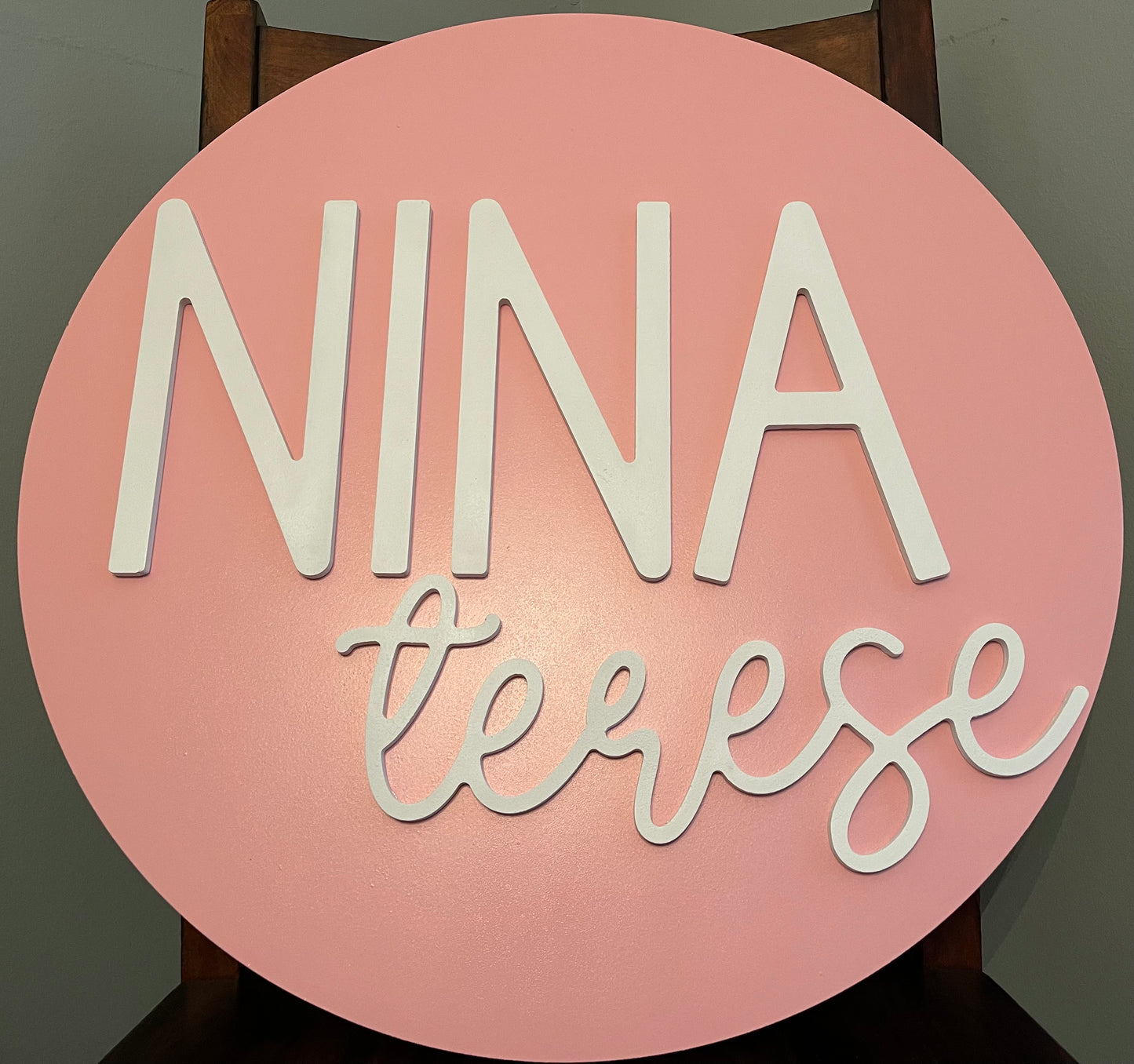 24" Round Nursery Signs