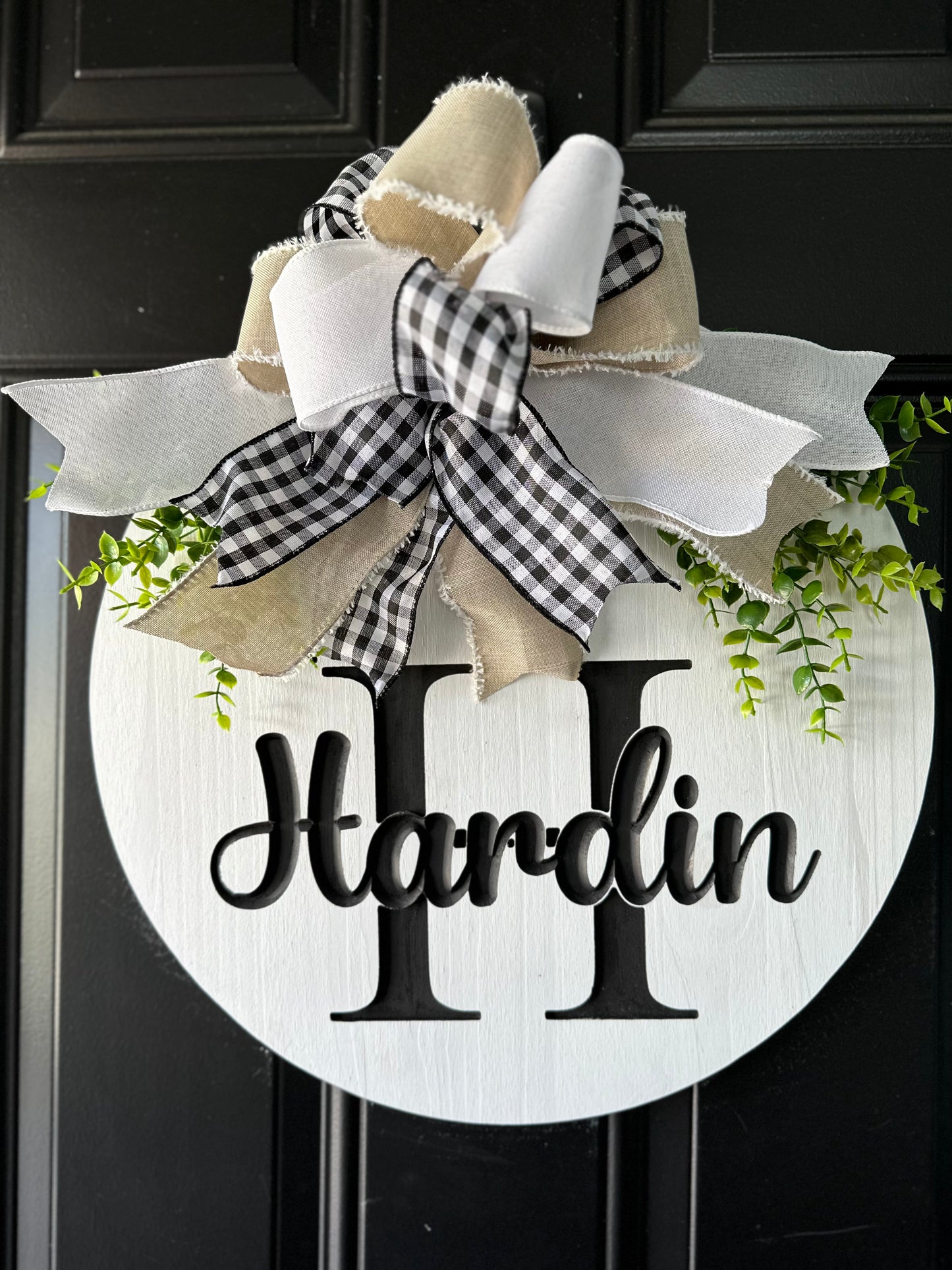 Last Initial & Name Door Hanger