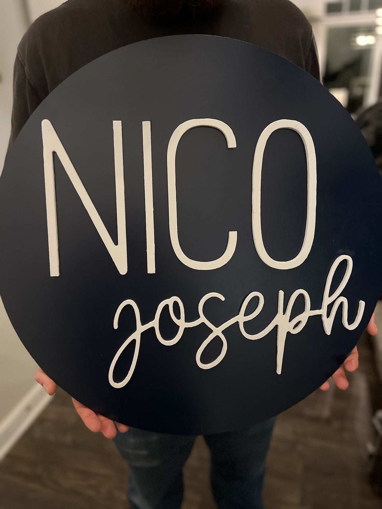 24" Round Nursery Signs